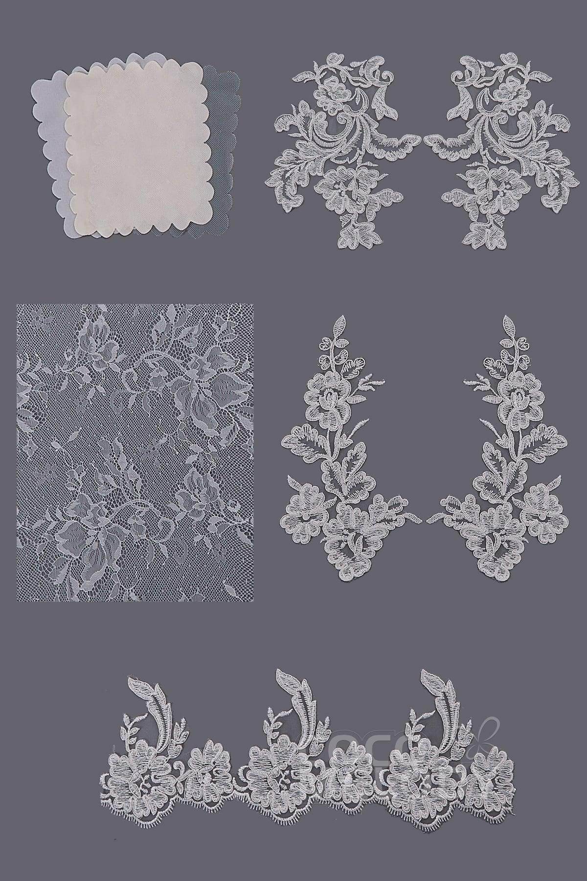 Bridal Gown CWVT15002 Fabric Swatch SWWD18001 - COCOMELODY